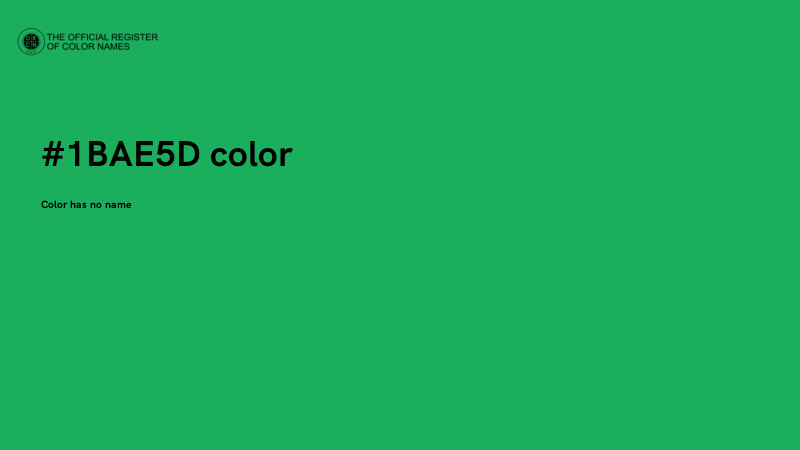 #1BAE5D color image