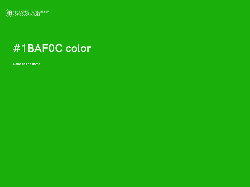 #1BAF0C color image