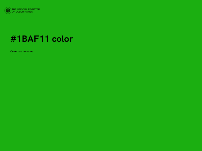 #1BAF11 color image