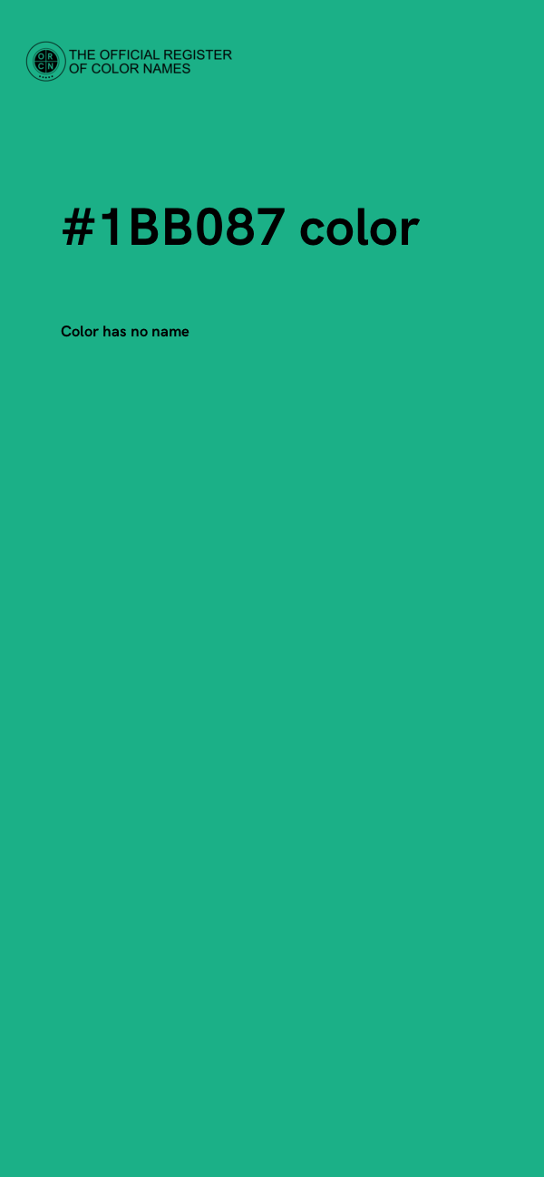 #1BB087 color image