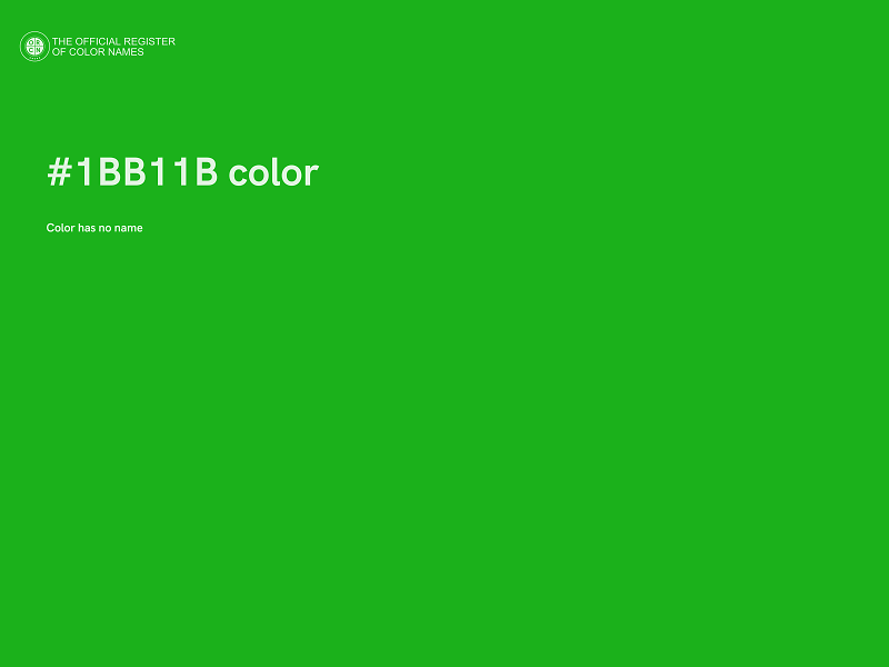 #1BB11B color image