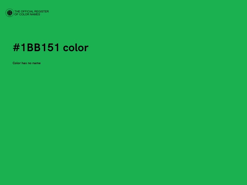#1BB151 color image