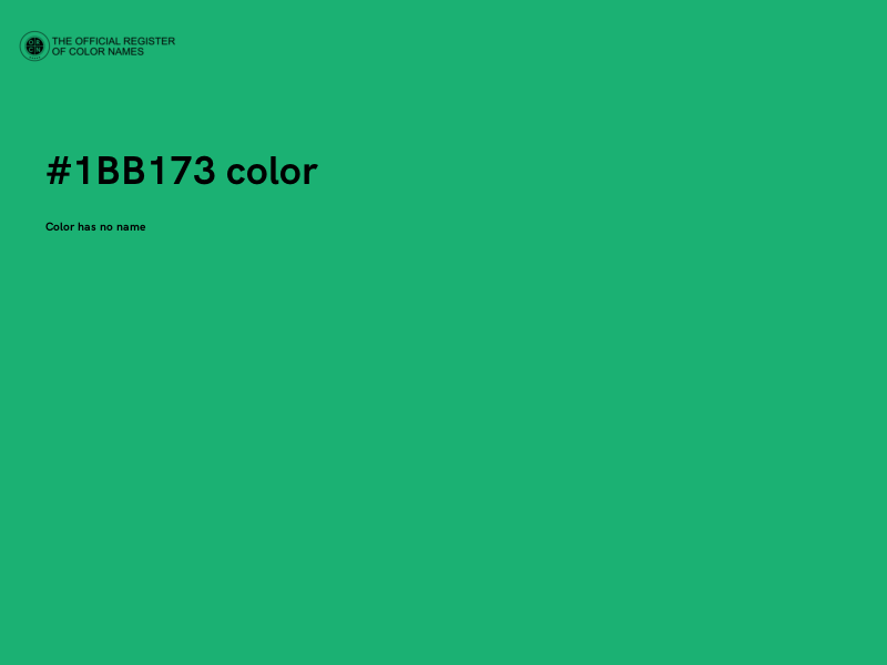 #1BB173 color image