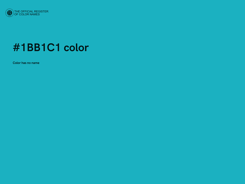 #1BB1C1 color image