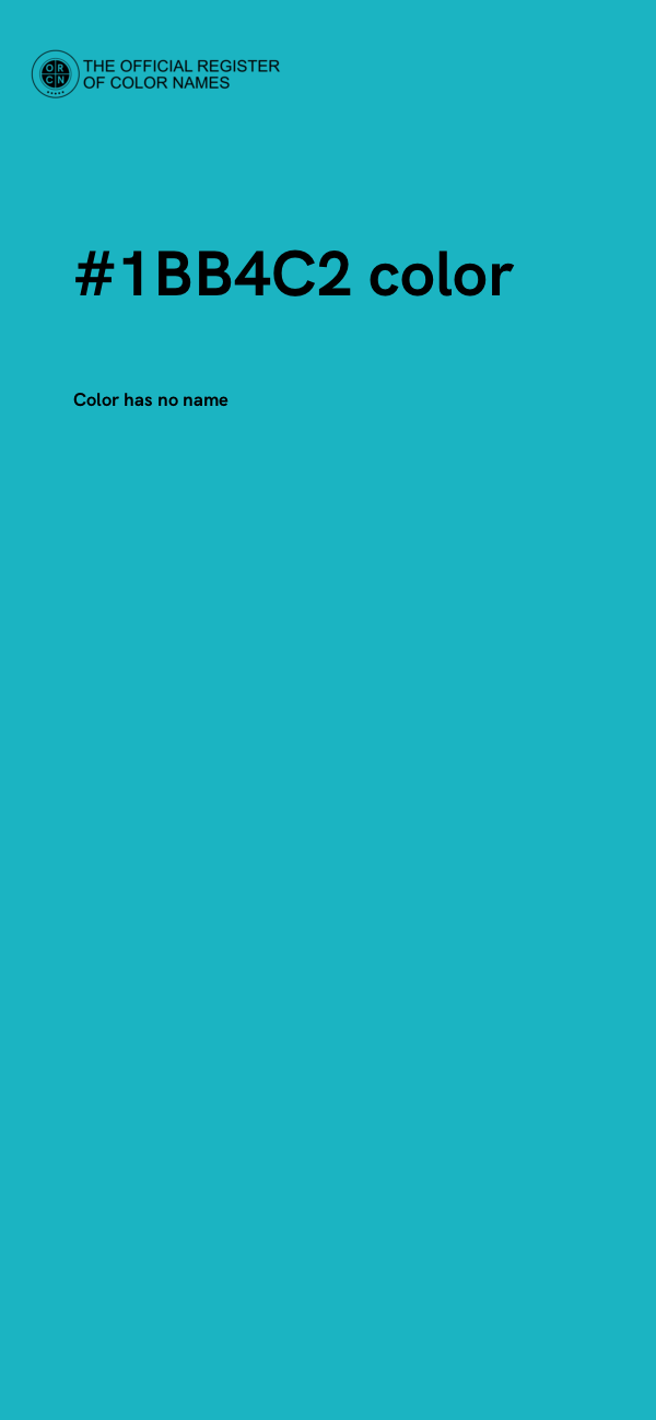 #1BB4C2 color image
