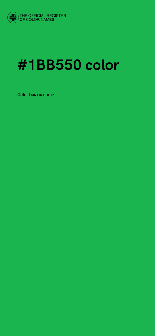 #1BB550 color image
