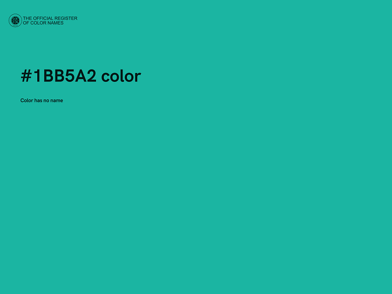 #1BB5A2 color image