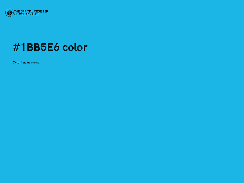 #1BB5E6 color image