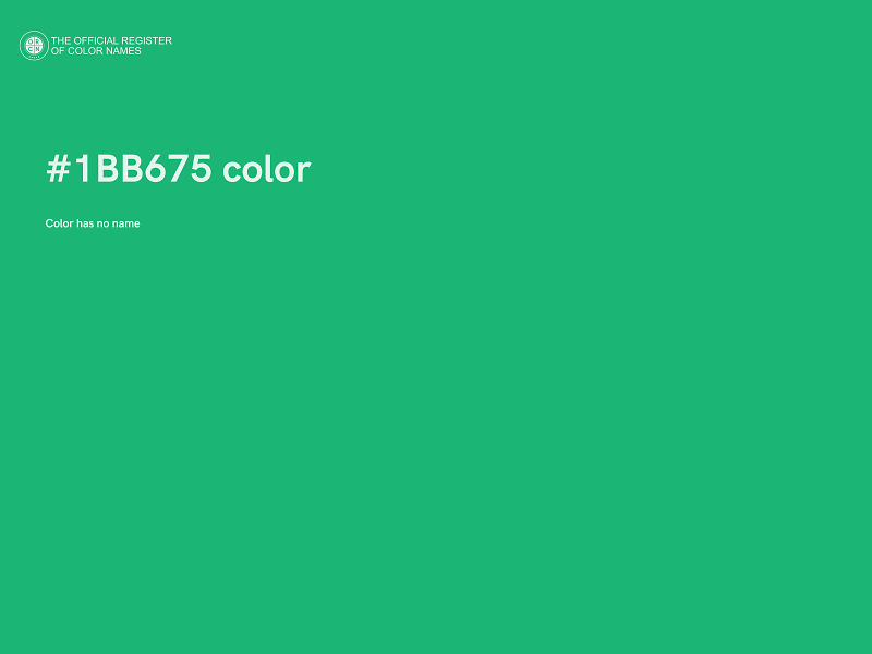 #1BB675 color image