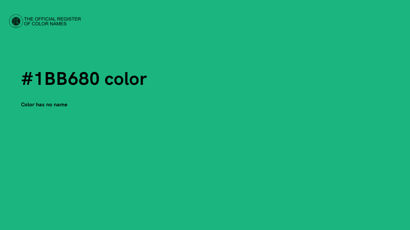 #1BB680 color image