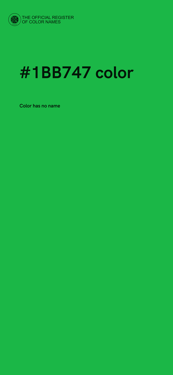 #1BB747 color image