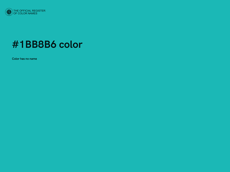 #1BB8B6 color image