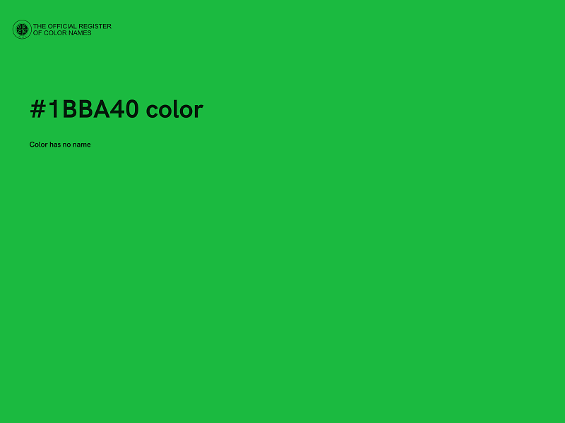 #1BBA40 color image