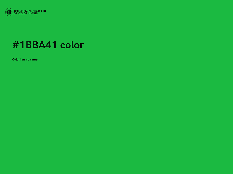 #1BBA41 color image