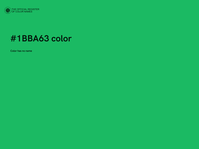 #1BBA63 color image