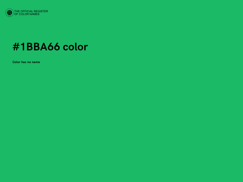 #1BBA66 color image