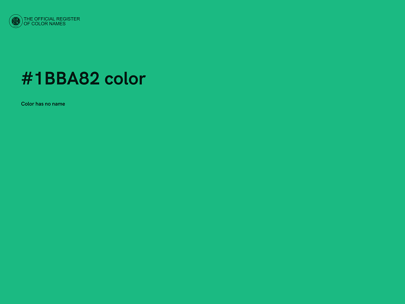 #1BBA82 color image