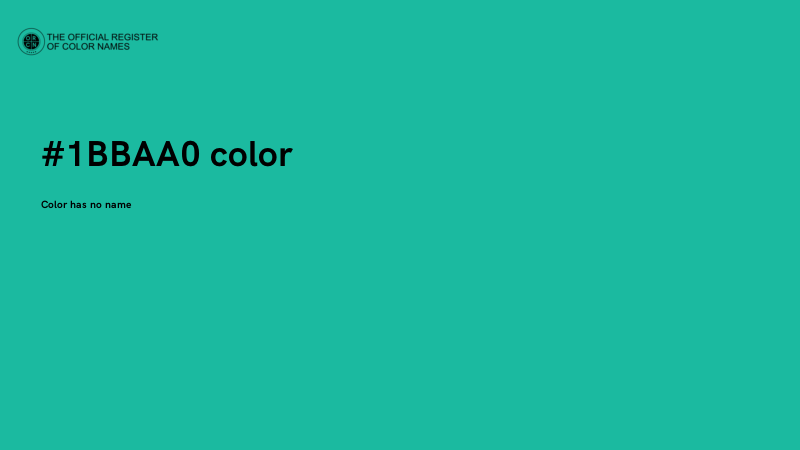 #1BBAA0 color image
