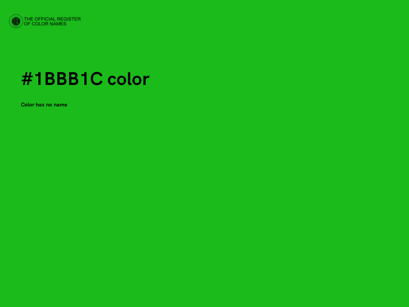 #1BBB1C color image