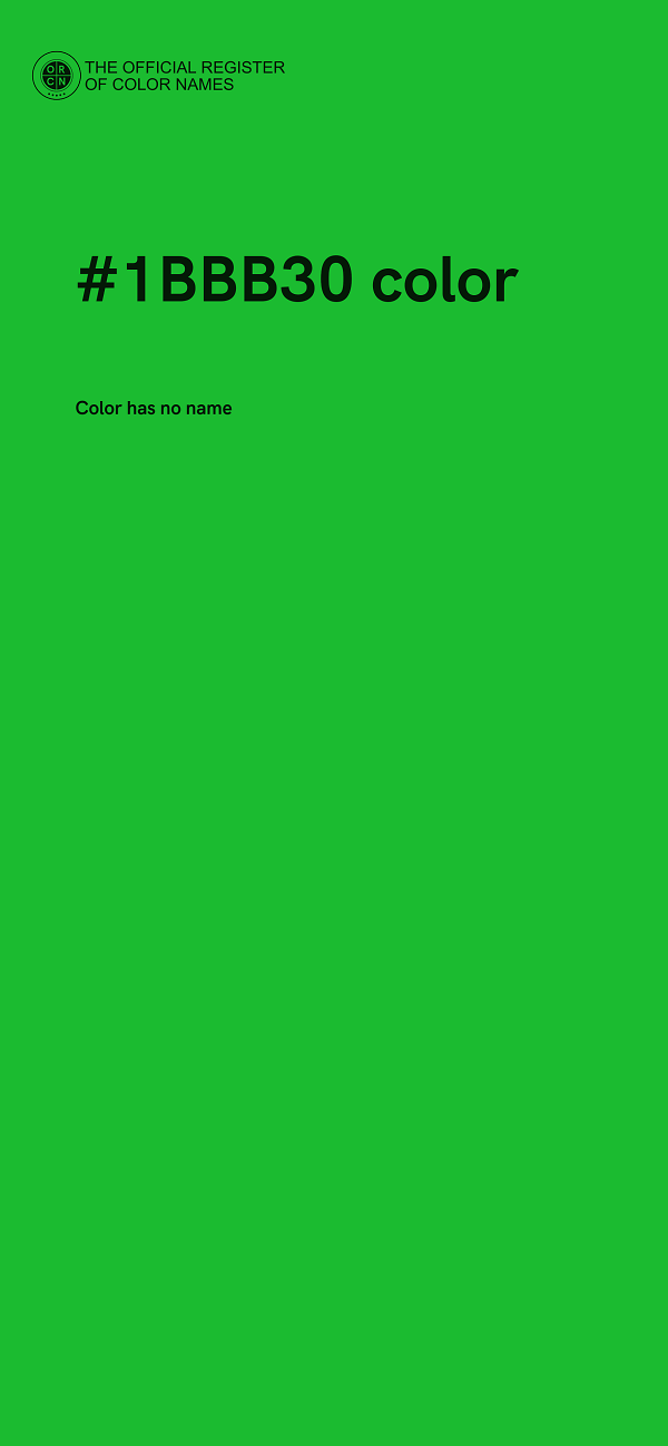 #1BBB30 color image