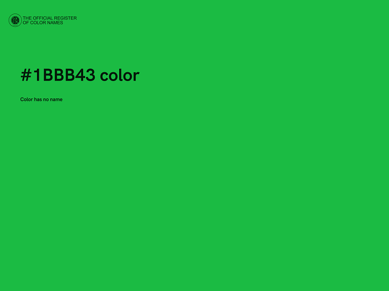 #1BBB43 color image