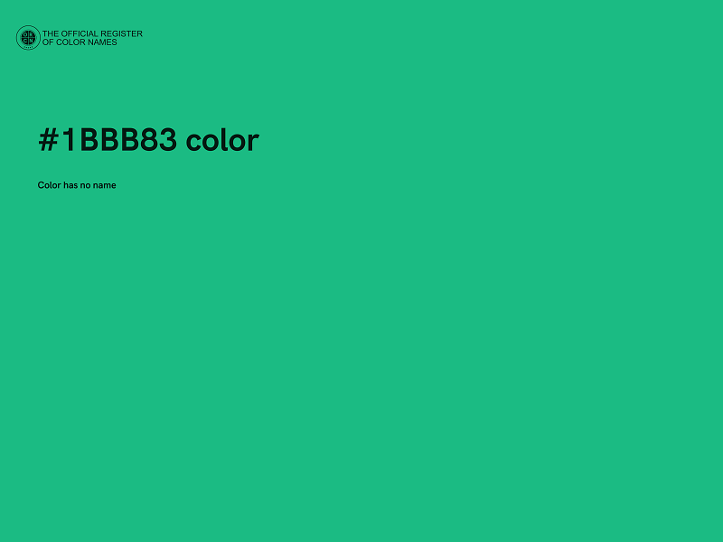 #1BBB83 color image