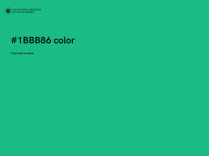 #1BBB86 color image