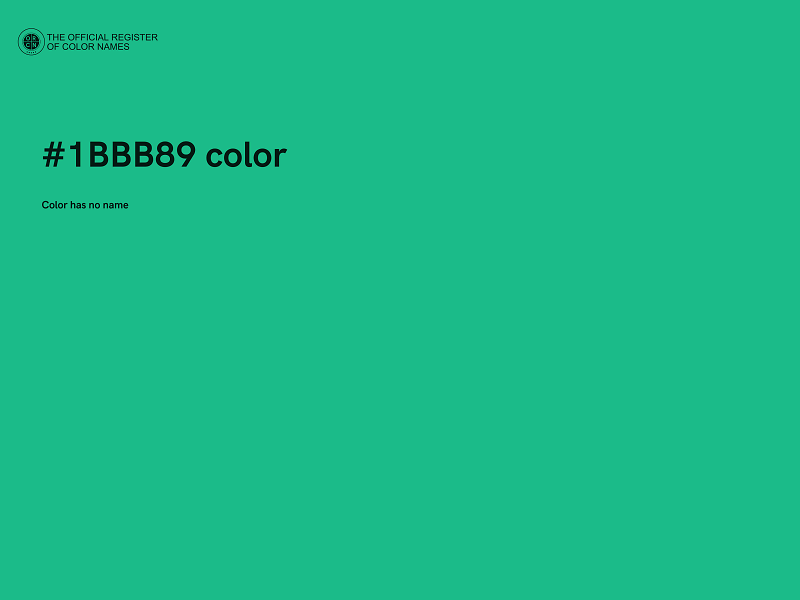 #1BBB89 color image