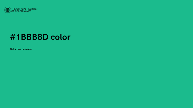 #1BBB8D color image