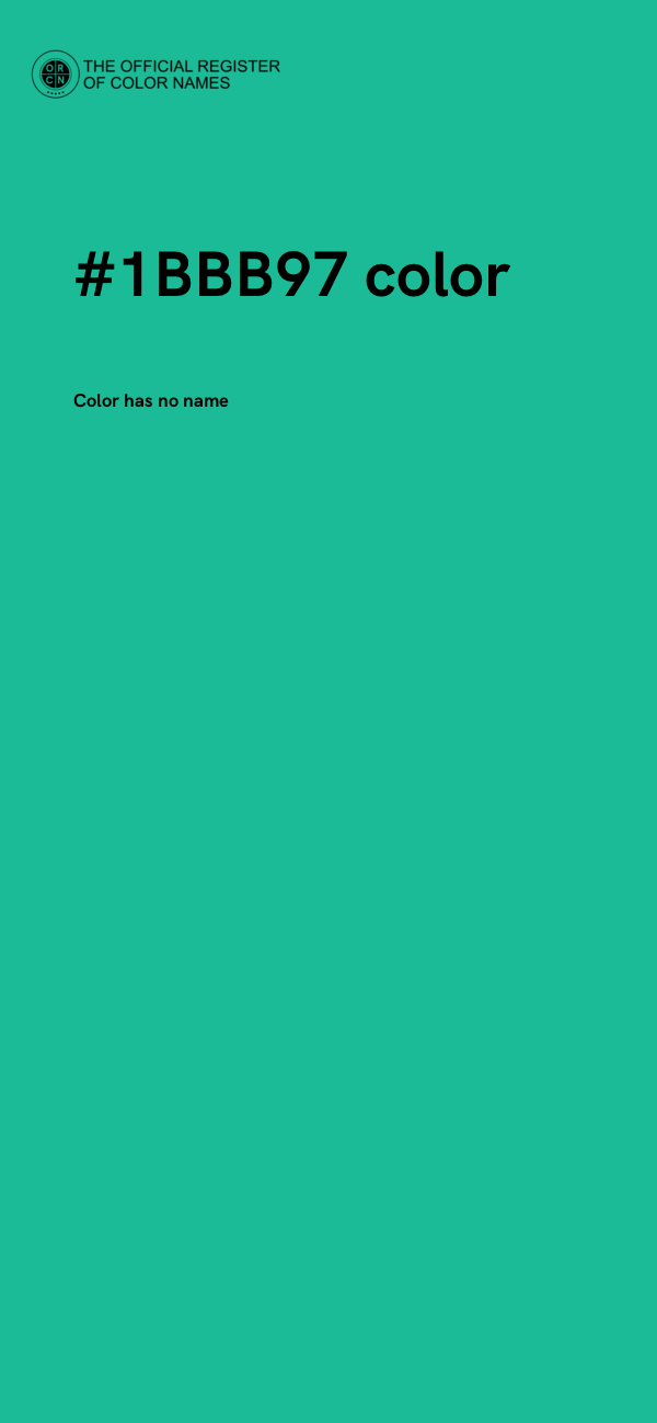 #1BBB97 color image