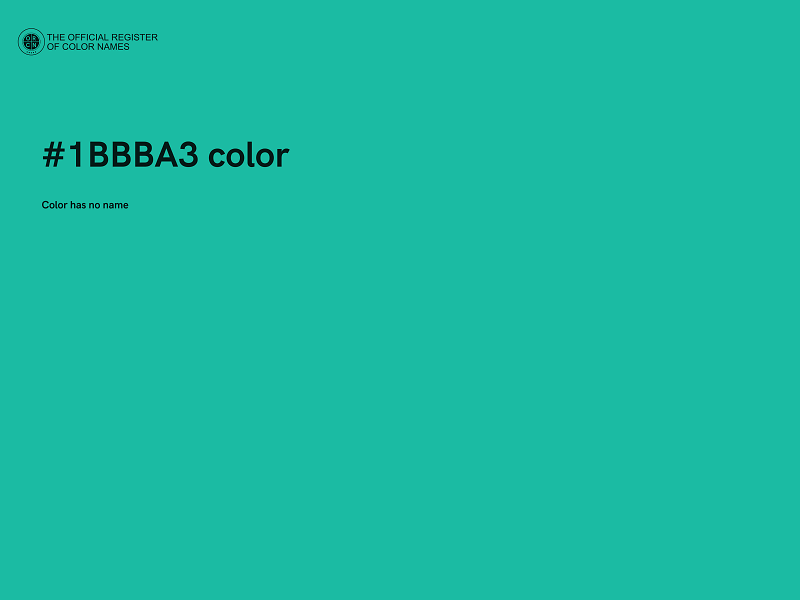 #1BBBA3 color image