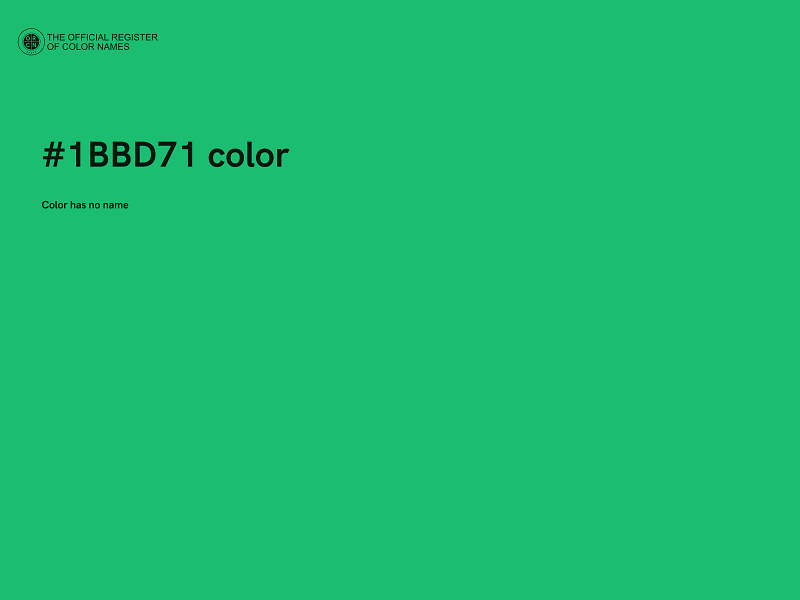 #1BBD71 color image