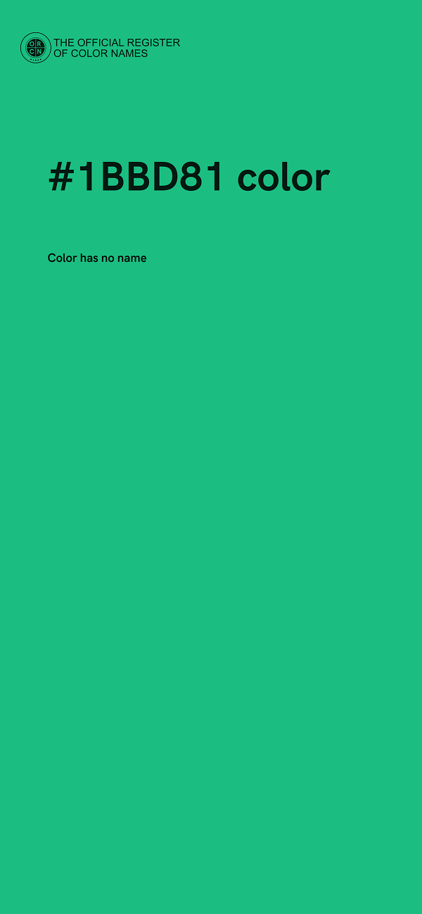 #1BBD81 color image