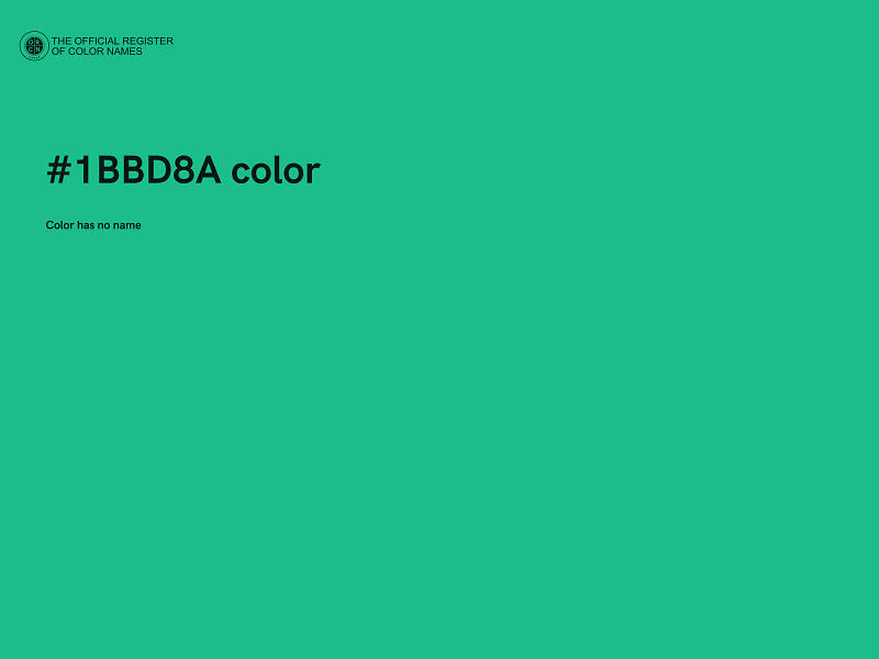 #1BBD8A color image