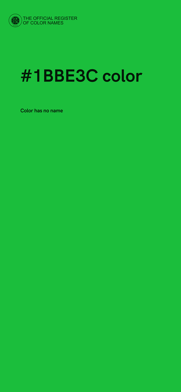 #1BBE3C color image