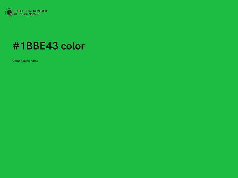 #1BBE43 color image