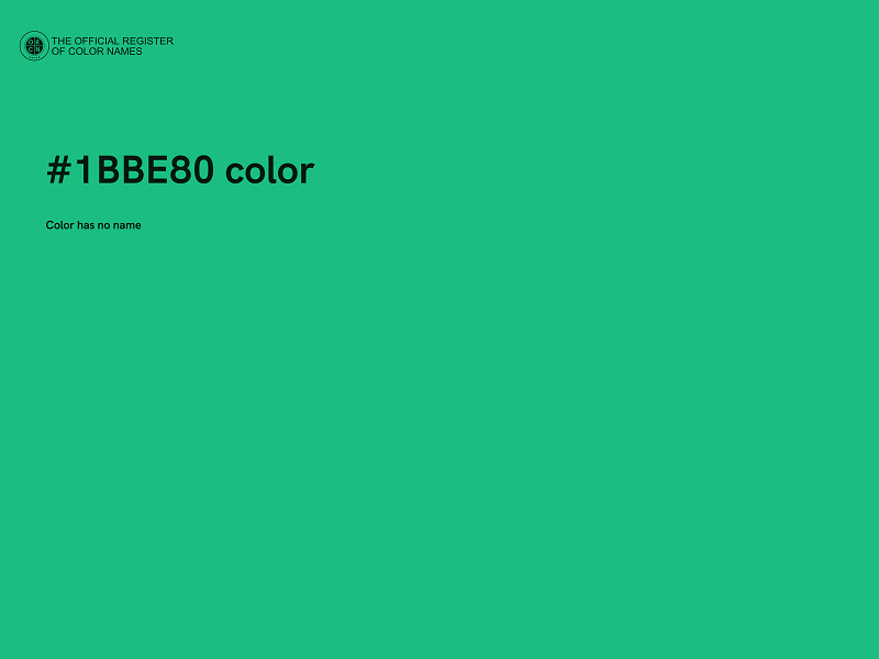 #1BBE80 color image