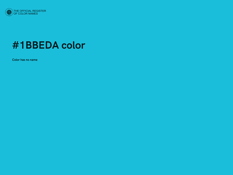 #1BBEDA color image