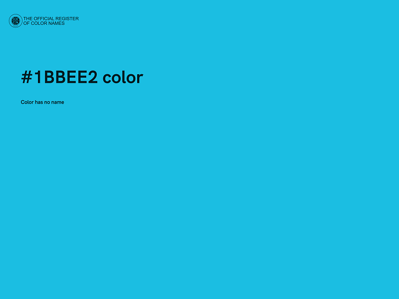 #1BBEE2 color image