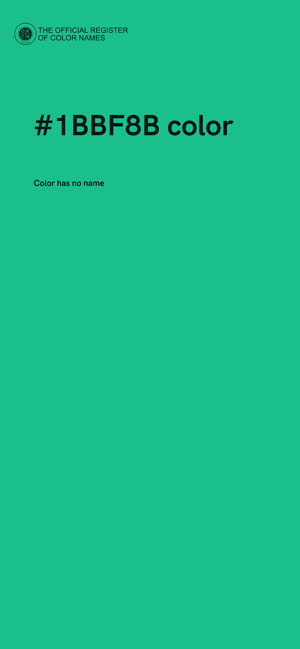 #1BBF8B color image