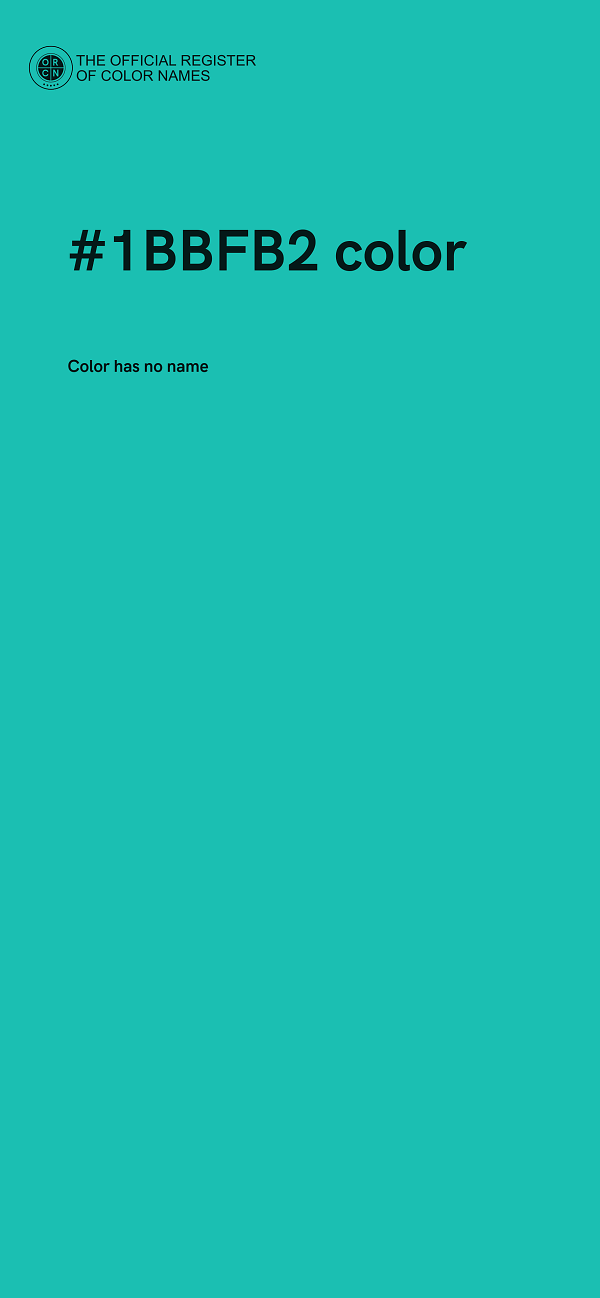 #1BBFB2 color image