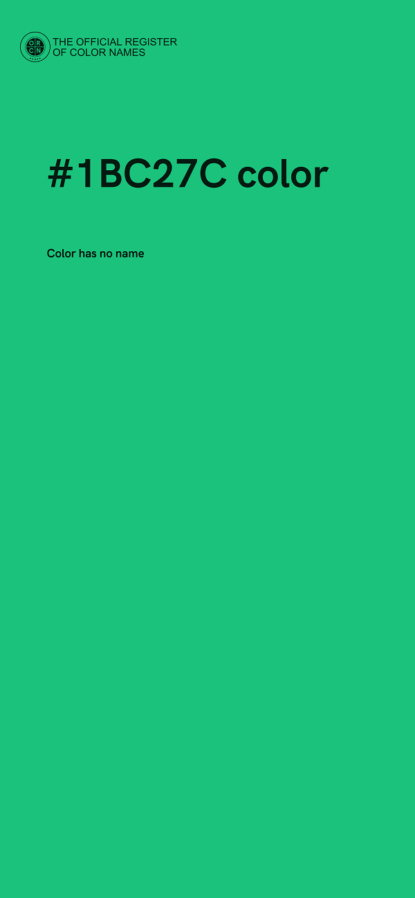 #1BC27C color image