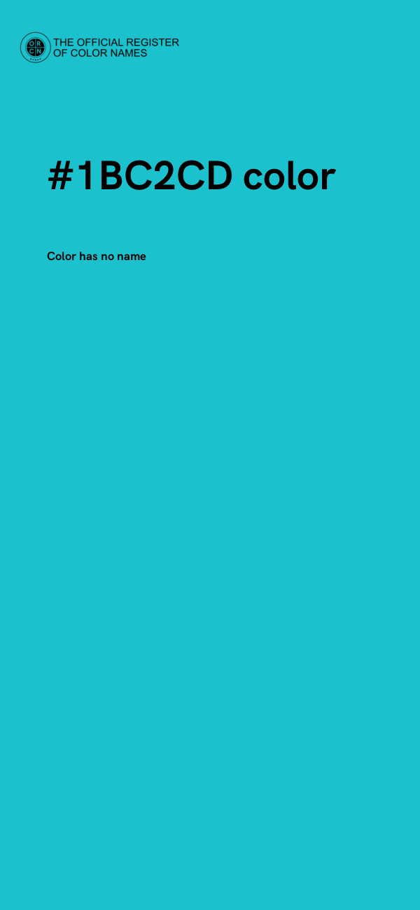 #1BC2CD color image