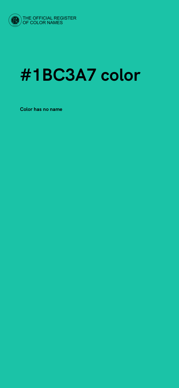 #1BC3A7 color image