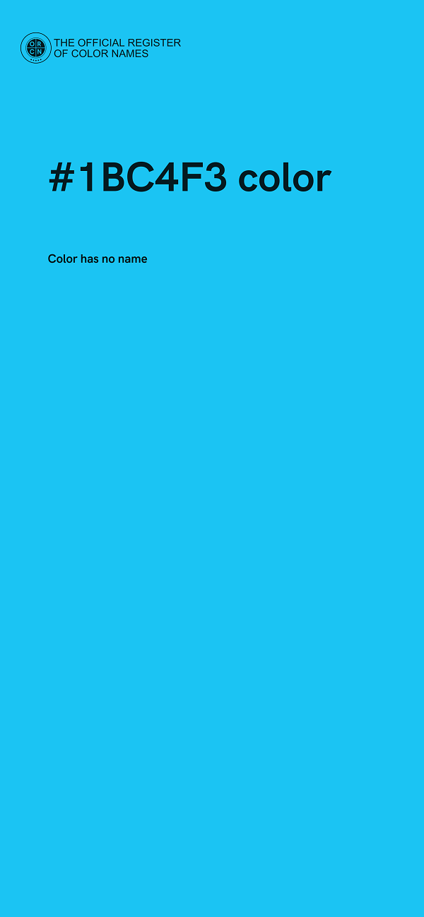 #1BC4F3 color image