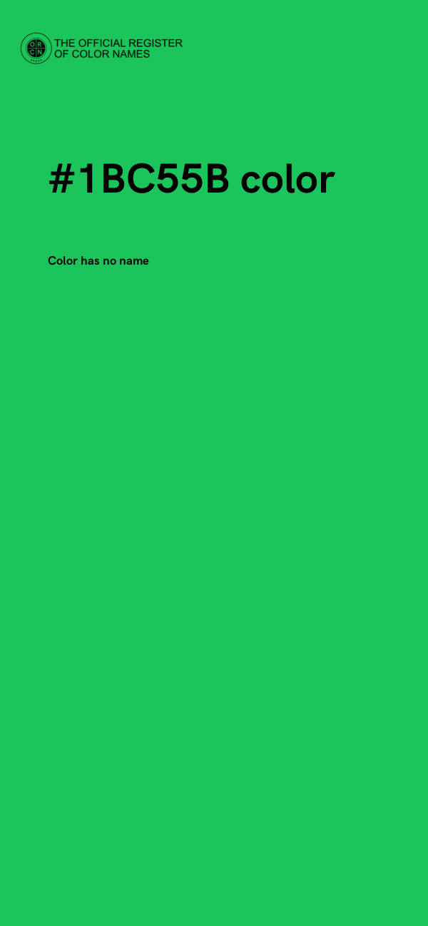 #1BC55B color image