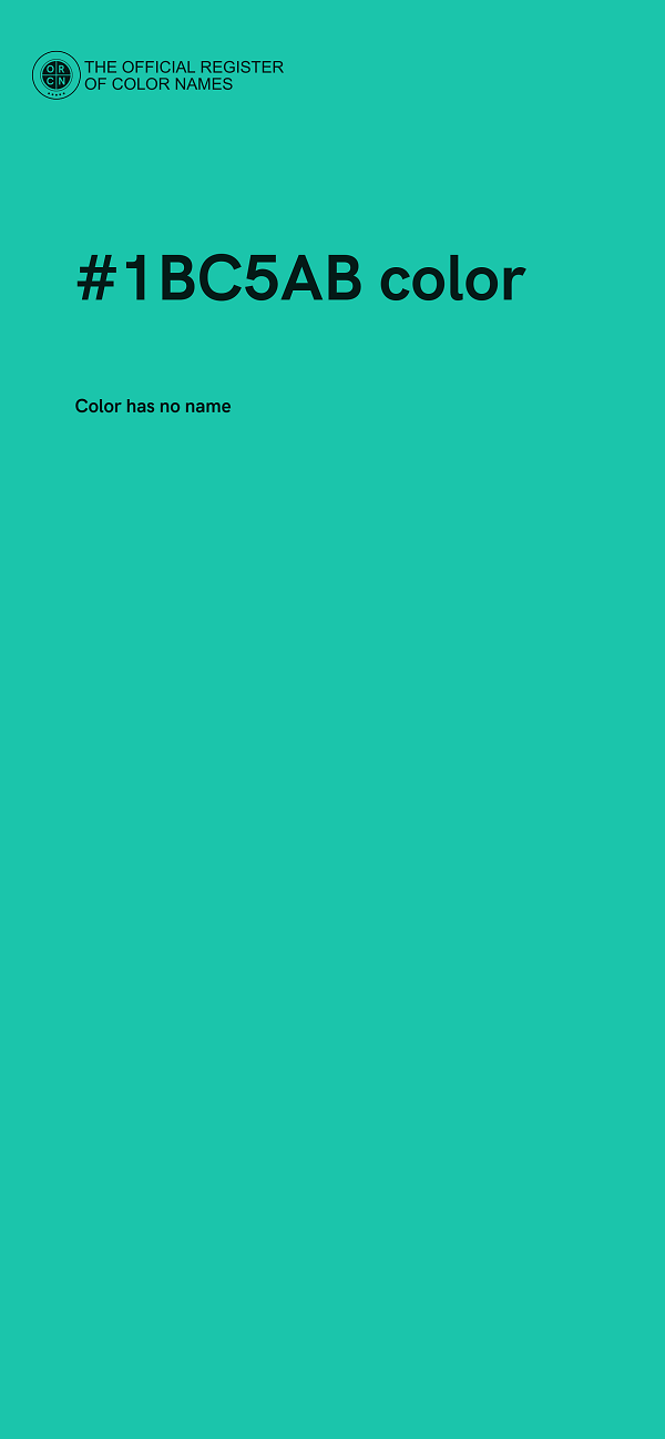 #1BC5AB color image
