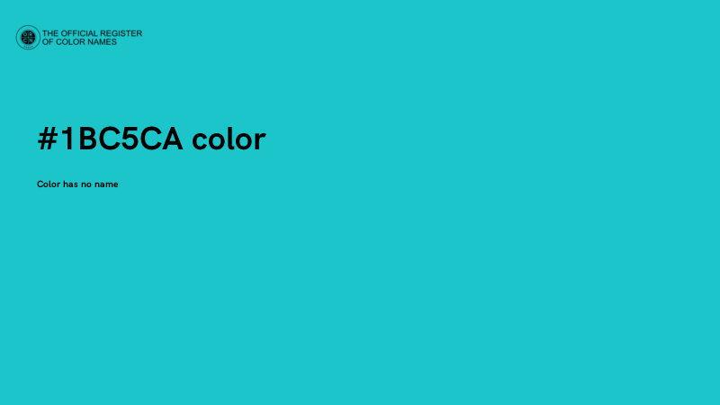 #1BC5CA color image