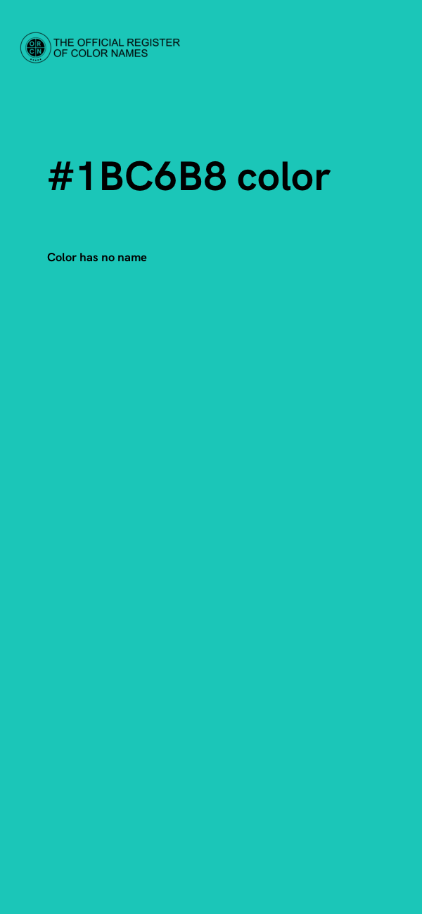 #1BC6B8 color image