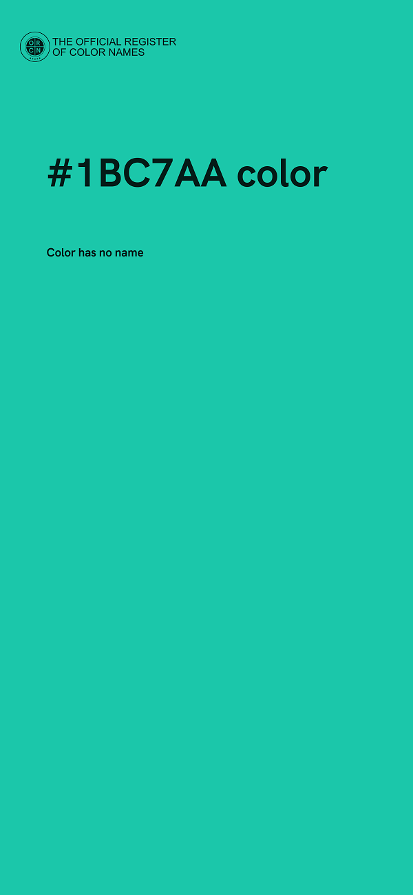 #1BC7AA color image